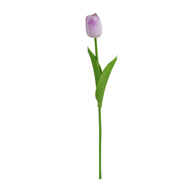 Stunning Miniature PU Tulip Flower - Nordic Style Faux Silk Blooms - Realistic Artificial Tulips for Home Décor