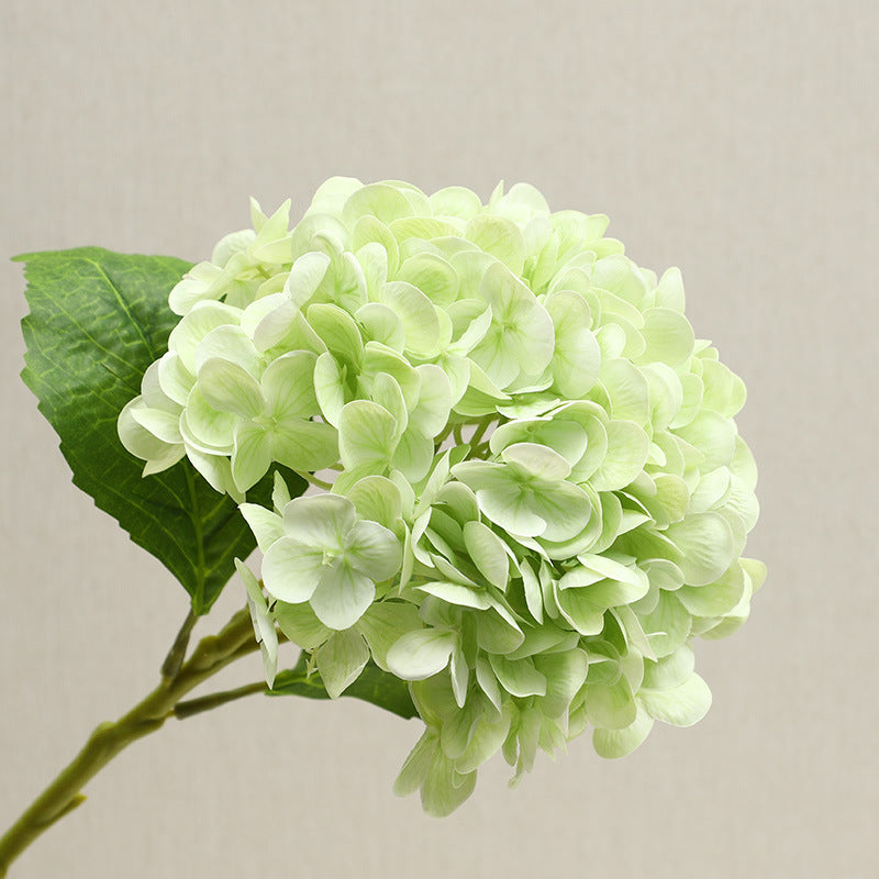 Soft Gel Hydrangea Silk Flower Bouquet - Realistic Home Décor for Living Room - Ideal Faux Floral Arrangement for Elegant Centerpieces and Handheld Bouquets