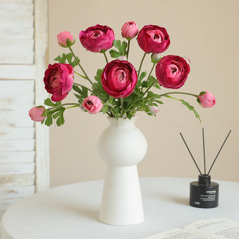 Realistic Velvet-Like Faux Peony and Lotus Flower Home Decor - Perfect for Photography Props and Elegant Interior Accents