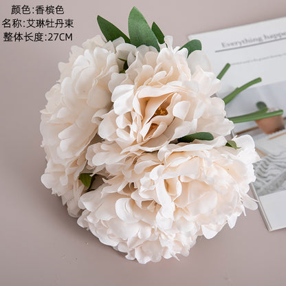 Stunning Erin Peony Artificial Wedding Bouquet - Elegant Home Décor Piece for Weddings and Special Occasions - MW11221