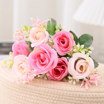 Elegant Faux Rose Bouquet for Home Decor and Weddings - Perfect for Photography, Event Decor, and Landscape Engineering