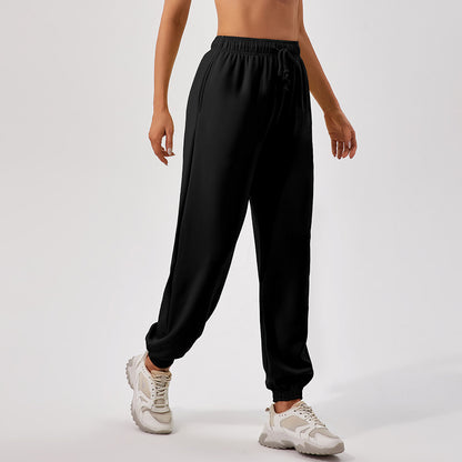 High Waisted Women's Casual Straight Leg Sports Pants for Fall Winter Versatile for Running Lounging and Everyday Outings