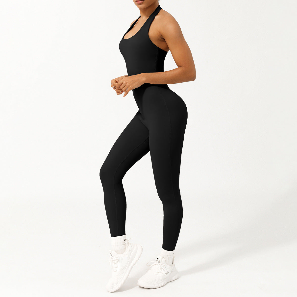 Summer Strapless Low Cut Waist Defining Yoga Jumpsuit with Built In Padding for Shaping and Lifting Seamless Design for Maximum Comfort