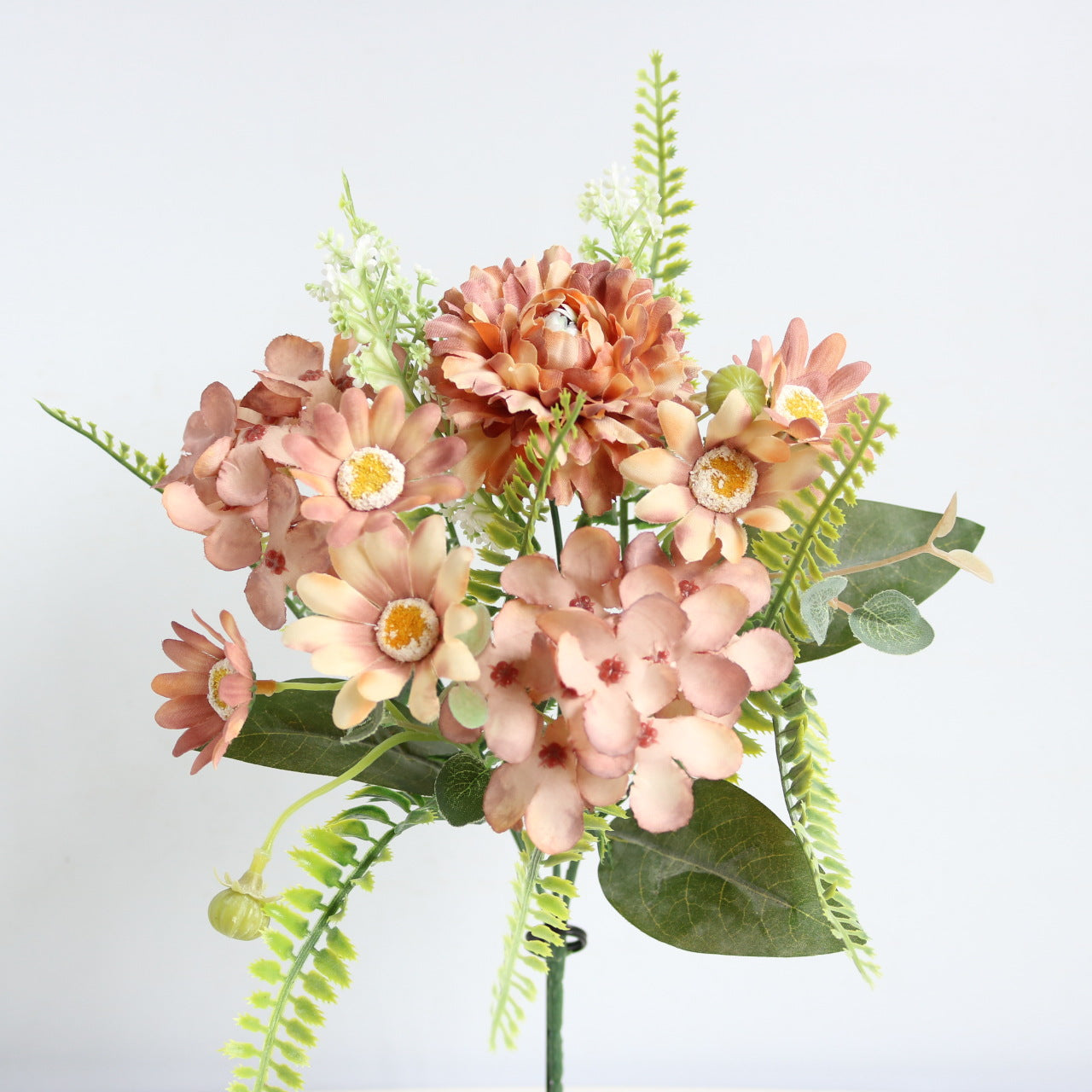 Realistic Artificial Carnations, Daisies, and Hydrangeas - Perfect Props for Photography, Home Decor, and Wedding Celebrations