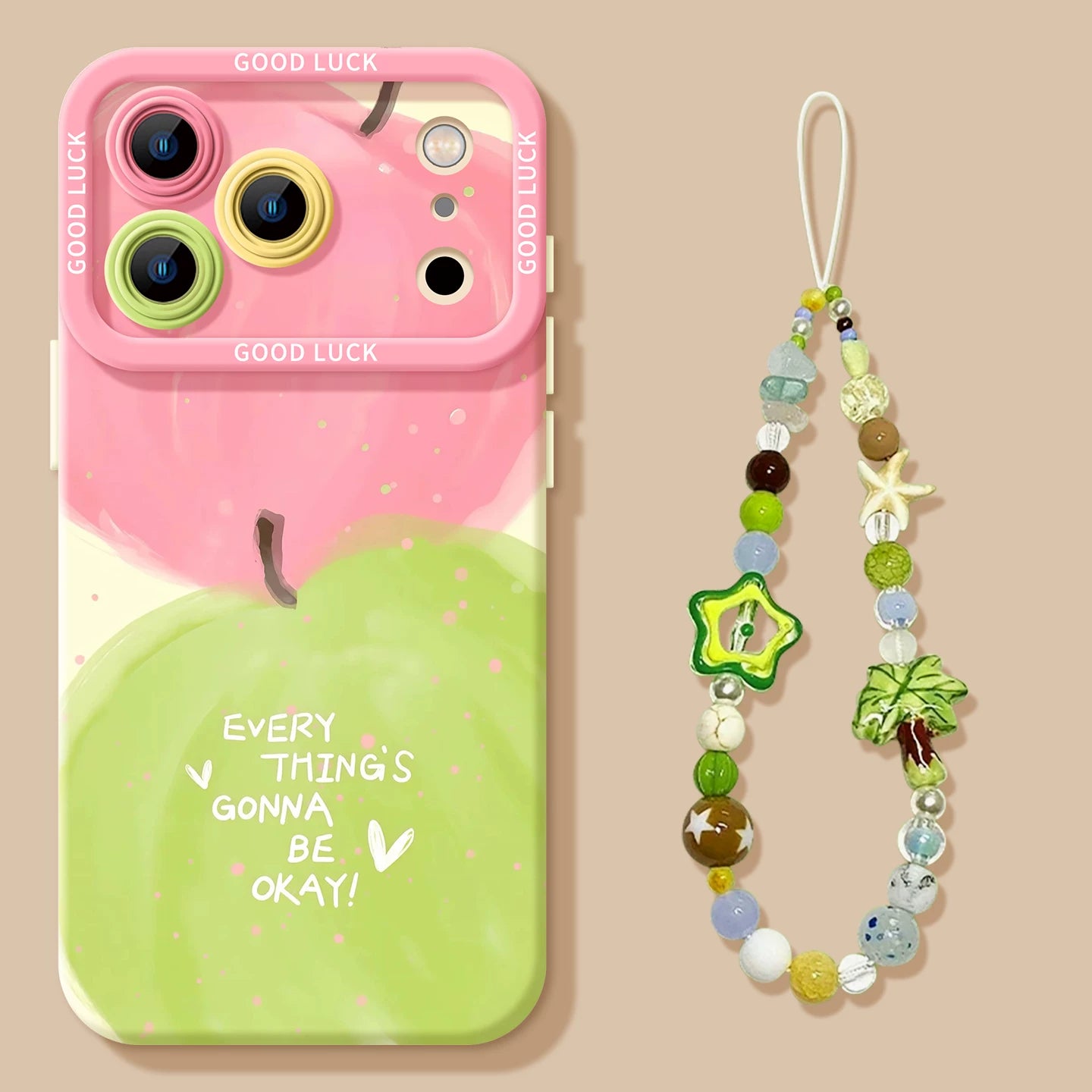 Trendy Green Apple Phone Case for iPhone
