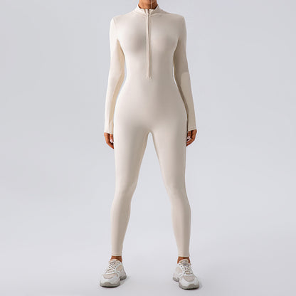 Winter Fleece Lined Long Sleeve Bodysuit for Women Cozy and Warm Fitness Yoga Outfit for Outdoor Workouts