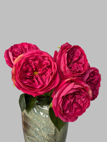 Quality Touch Moisturizing Dried Rose Austin Juliet Home Decor Dining Table Flower Arrangement - Elegant Natural Floral Materials for Stylish Interiors