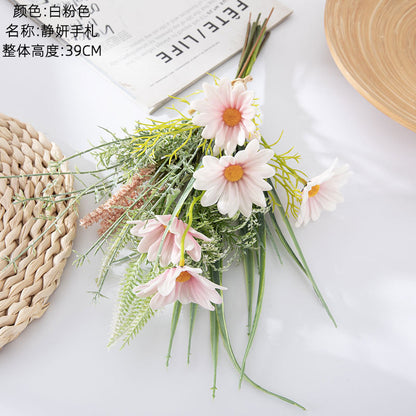 Elegant Faux Floral Bouquet for Home Decor – Stunning Wedding Hand Bouquet & Wall Decoration - CF01226