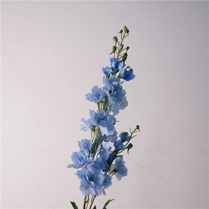 Luxurious Touch Moisture-Locking Delphinium Long-Stemmed Faux Flowers for Weddings, Home Decor, and Photography Props – Stunning Realistic Artificial Floral Arrangements