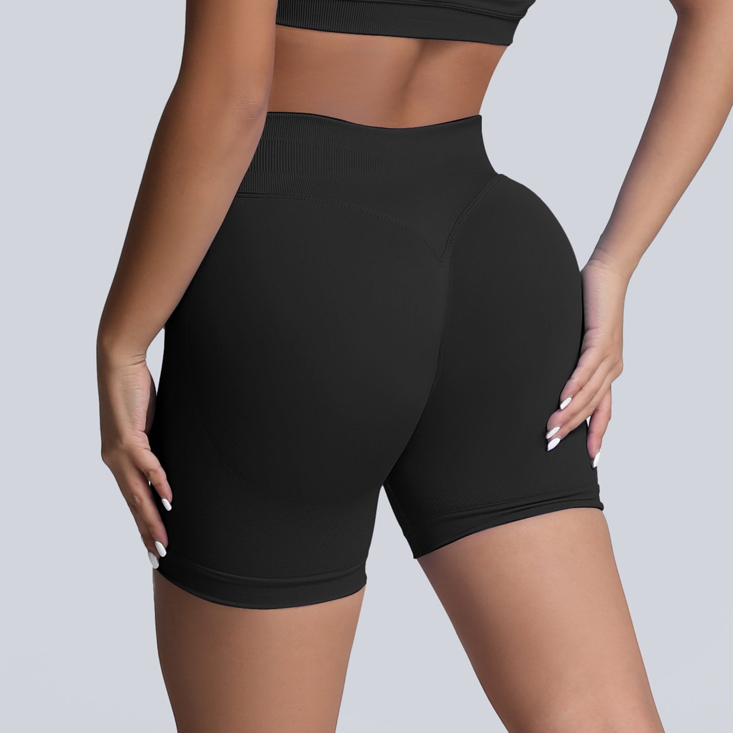 Seamless High Waisted Yoga Shorts for Women Tummy Control Butt Lifting and for Running Gym and Everyday Wear