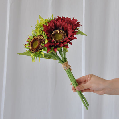 Vibrant 6-Head Sunflower Bouquet - Perfect for Home Décor, Event Styling, and Photography Props