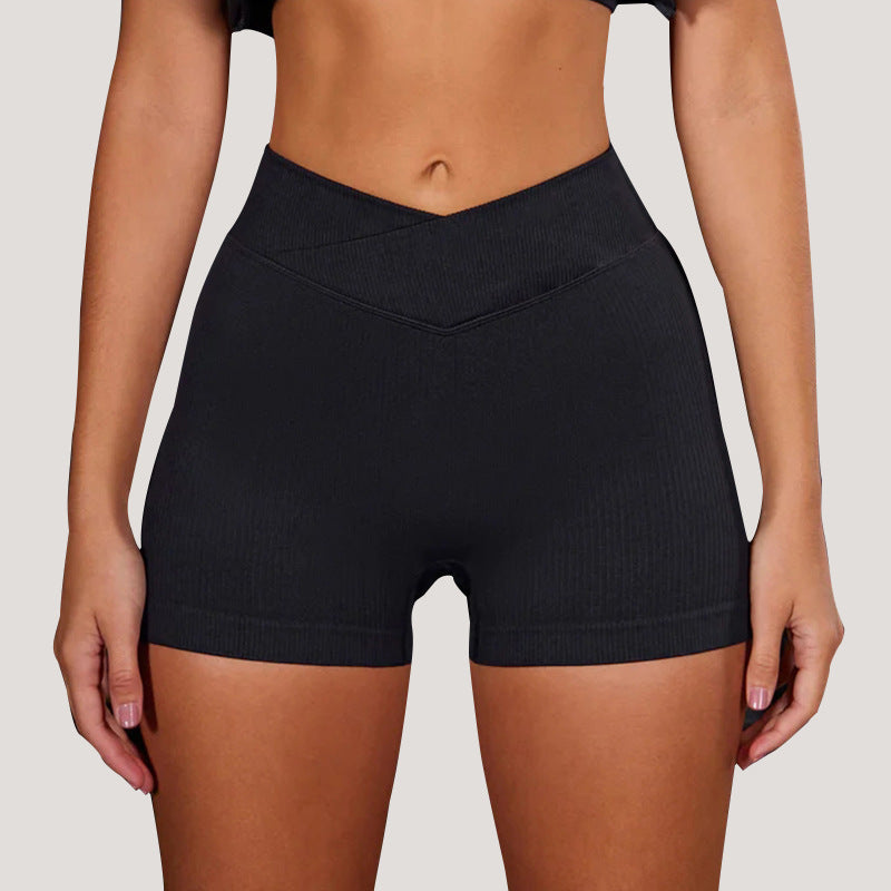 Seamless American Style High Waisted Yoga Shorts for Enhanced Peach Butt Lift and Functional Cross Training Fitness Shorts