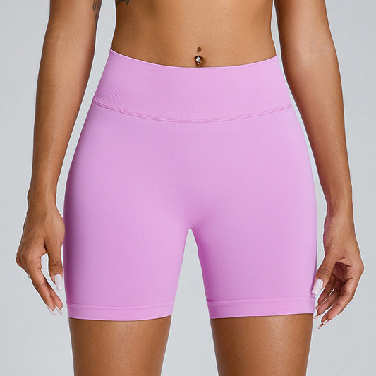 Seamless High Waisted Women's Yoga Shorts Quick Dry Peach Fitness Pants for Comfort and Flexibility