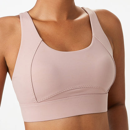 Seamless Sports Bra with Molded Cups Adjustable and Comfortable Workout Bra for Fitness and Yoga