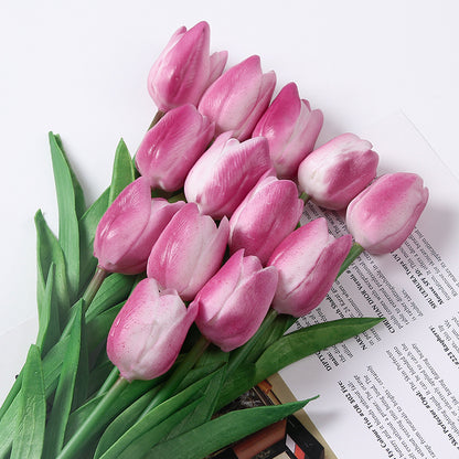 Charming Mini Tulip Faux Flowers – Realistic Touch for Wedding Decor & Nordic Style Home Accents | Perfect for Any Occasion