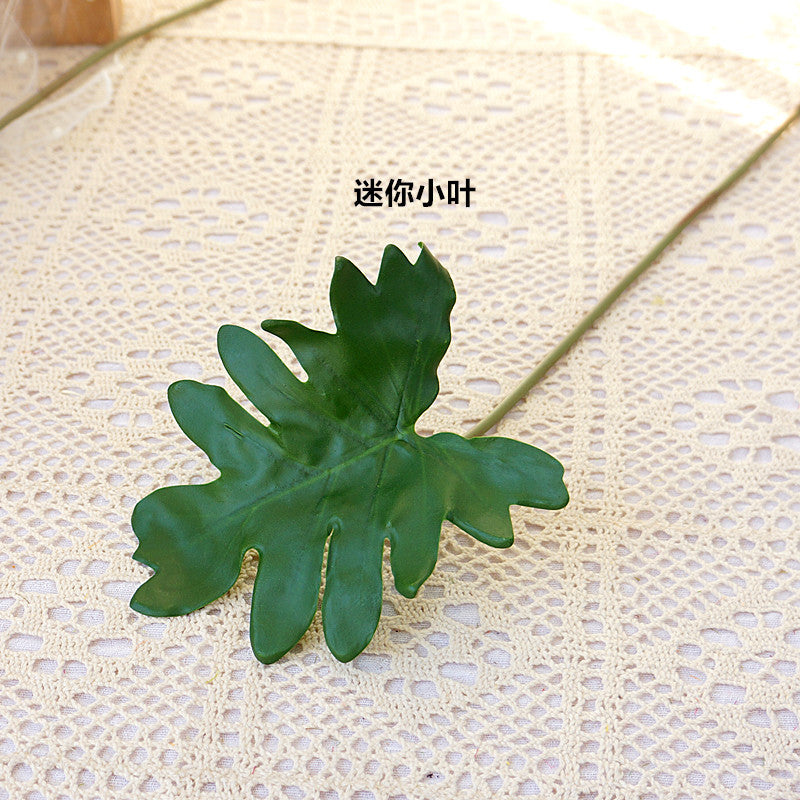 Realistic Miniature Turtle Back Spring Rain Leaves - Perfect for Home Décor, Weddings, and Photography Props | Luxe Artificial Flower Bouquet with Foliage