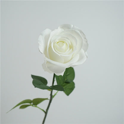 Luxury Touch Moisturizing Rose Single Stem Decoration - Elegant Diana Minimalist Fresh Desktop Ornament for Weddings & Floral Arrangements