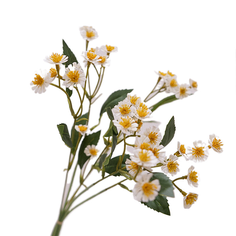 Fresh and Breezy Faux Daisy Bouquet - Charming Chamomile Decorative Fake Flowers for Home, Interior Design, and Hospitality Tabletops