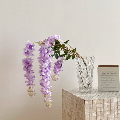 Lifelike Giant Wisteria Silk Blooms – Stunning Fake Flowers for Wedding Decor, Elegant Room Accents, and Exquisite Event Floral Arrangements