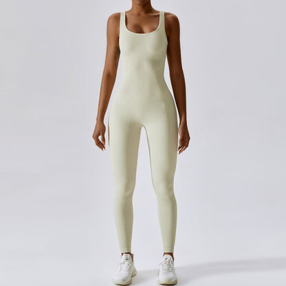 Seamless Yoga Bodysuit Sculpting Dance and Workout Leggings for Flexibility and Comfort Style 6848