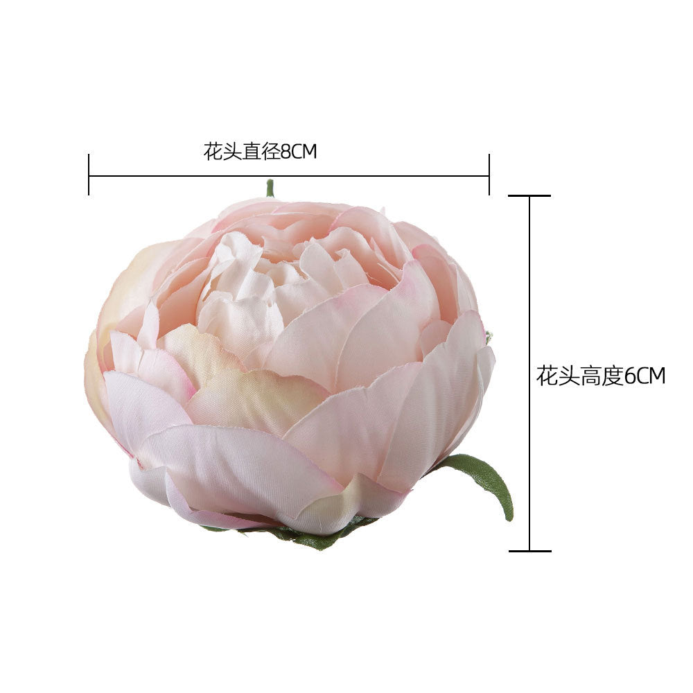 Stunning Artificial Peony Floral Headpiece Decoration - Realistic Faux Flowers for Weddings and Events - Greenery Plant Decor, INS Style, DY1-3339