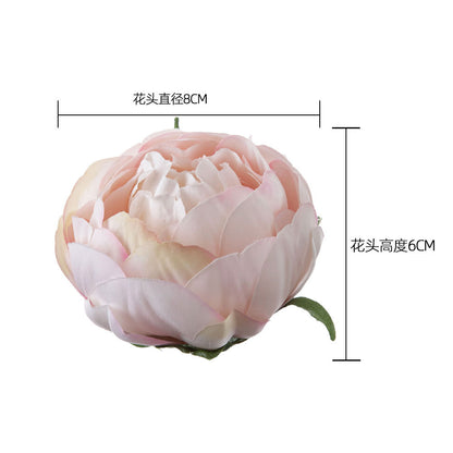 Stunning Artificial Peony Floral Headpiece Decoration - Realistic Faux Flowers for Weddings and Events - Greenery Plant Decor, INS Style, DY1-3339