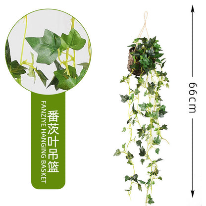 Lifelike Green Ivy Vine – Faux Climbing Plant Decor for Walls, Perfect for Home and Office with Easy Installation