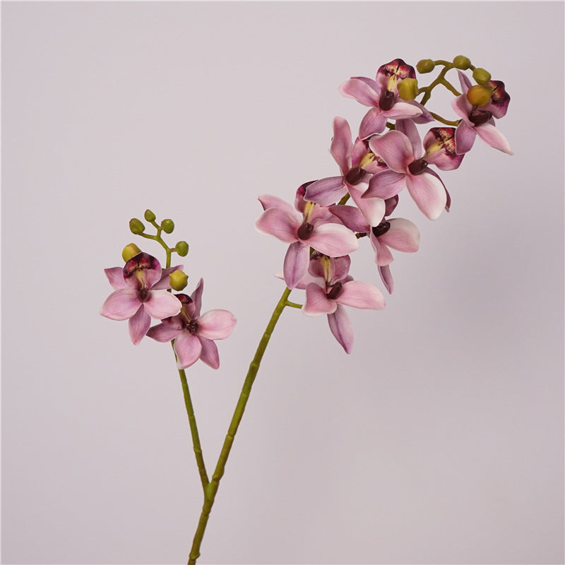 Elegant European-Inspired Artificial Orchid Flowers for Home Décor - Perfect for Living Room and Dining Table Centerpieces, Stunning Sample Room Decorations, and Beautiful Handheld Floral Arrangements