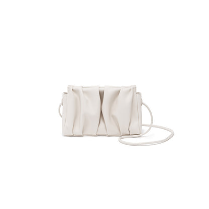 Women's Genuine Leather Cloud Bag Original Small Square Crossbody Handbag Shoulder Bag Korean Fashion