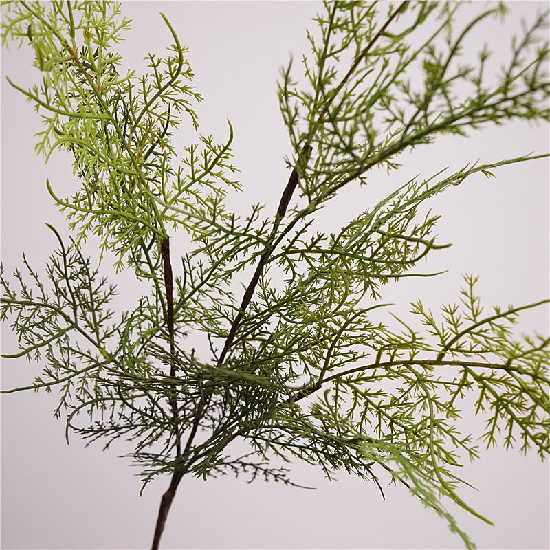 Lifelike Autumn Foliage Decorative Greenery - Realistic Faux Asparagus Fern and Bamboo Leaf Branches for Stunning Floral Arrangements, Photography Backgrounds, and Home Décor