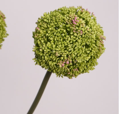 Realistic Artificial Floral Onion Ball Stem - Versatile Decorative Flower Sphere for Home Decor, Wedding Celebrations, and Photography Props