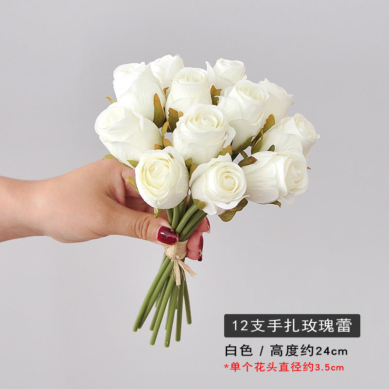 Elegant Handheld Artificial Rose Bouquet for Home Décor and Photography Props | Perfect for Wedding Decorations and Special Events