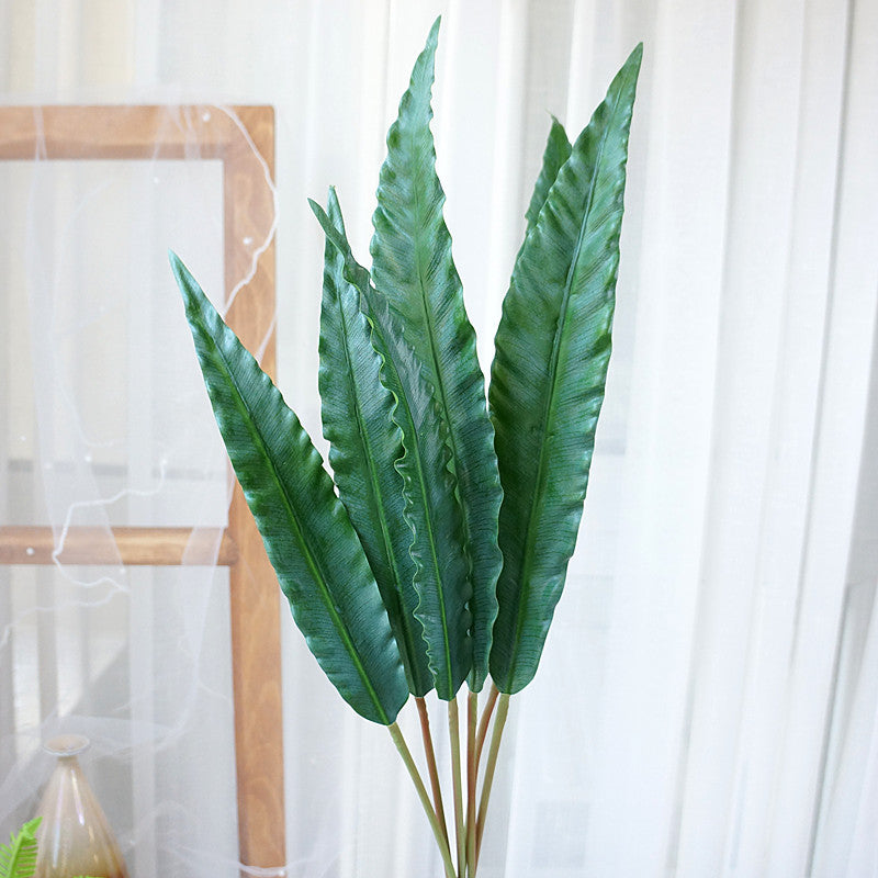 6-Piece Faux Nest Fern Leaves for Home Decor – Perfect for Wedding Photography Props, Floral Arrangements, and Greenery Decoration