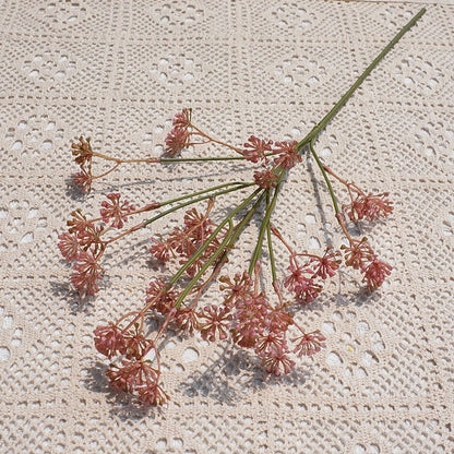 Lifelike Faux Fennel Flower Branches - Versatile Plastic Home Decor for Weddings, Rustic Touches, and Seasonal Arrangements