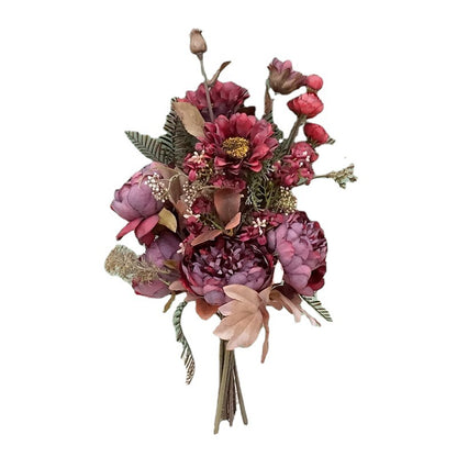 Stunning Peony and Sunflower Bouquet - Realistic Artificial Flowers for Home Décor, Wedding Arrangements, and Celebratory Events