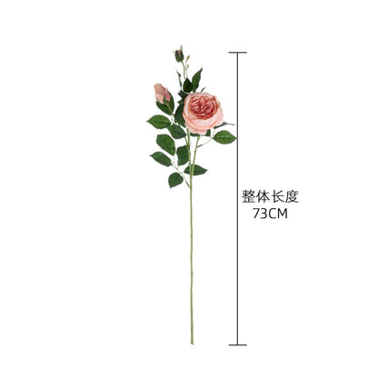 Elegant Single Stem Artificial Rose - Perfect Home Décor and Wedding Bouquet for Ceremony Aisles, Flower Walls & Event Styling - DY1-1404