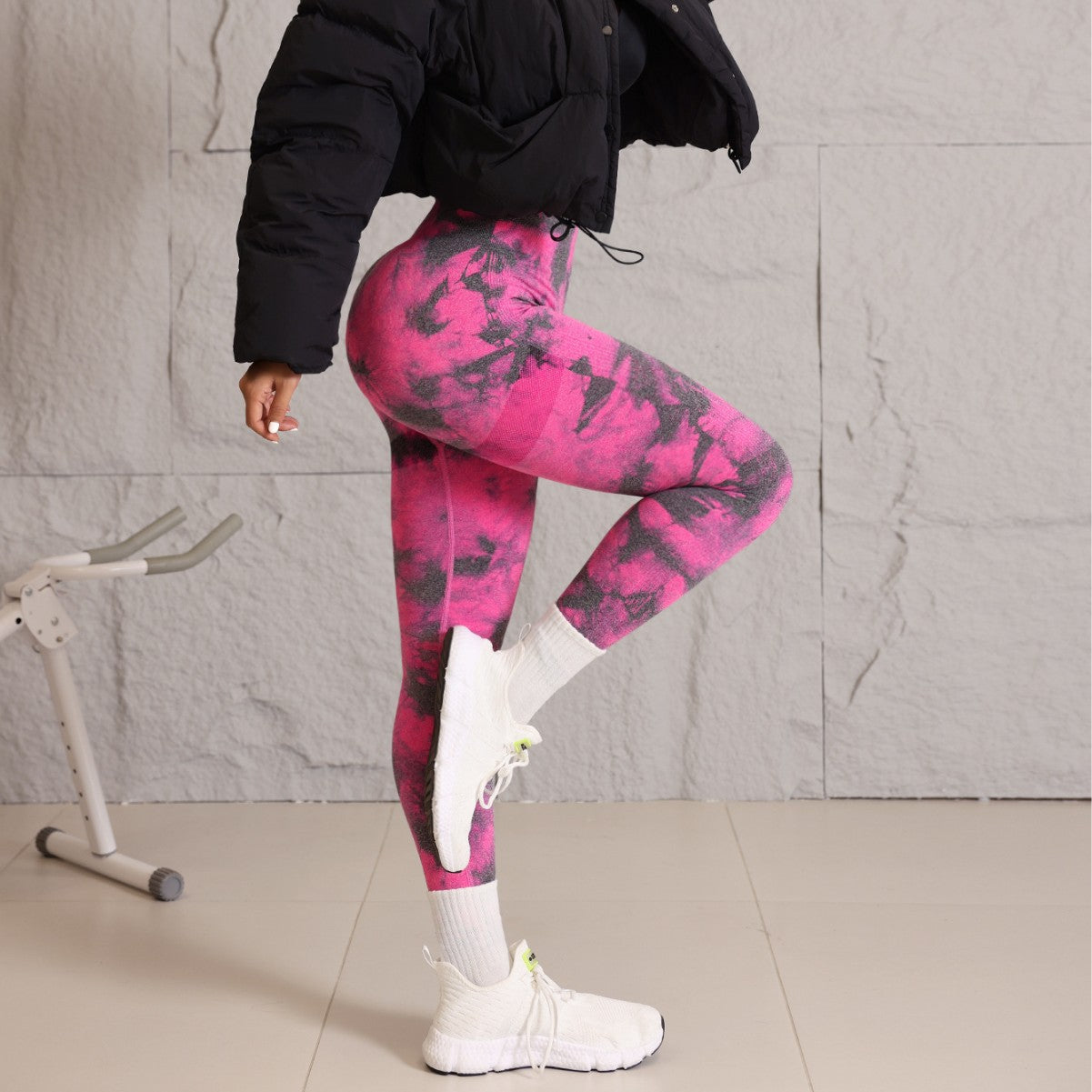 High Waisted Seamless Tie Dye Yoga Pants for Outdoor Fitness Boost Your with Stretchy Form Fitting Gym Leggings