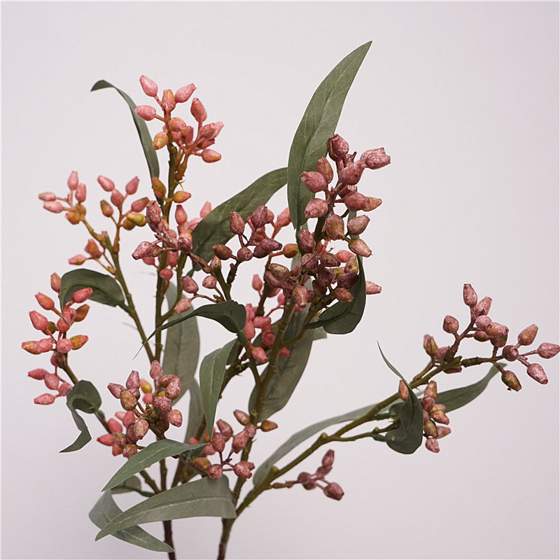 Eucalyptus Fruit Faux Plants - Scandinavian Style High-Quality Home Decor for Stunning Floral Arrangements with Realistic Artificial Flowers