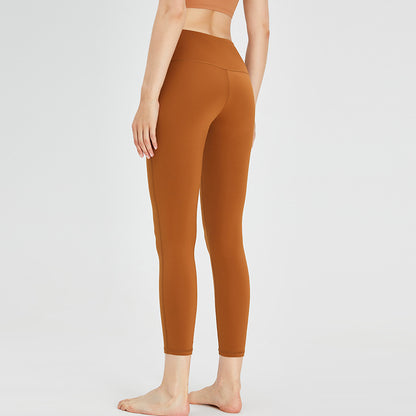 High Waisted Fleece Lined Women's Fitness Leggings Sculpting Peach Butt Tights for Fall and Winter for Yoga and Activewear