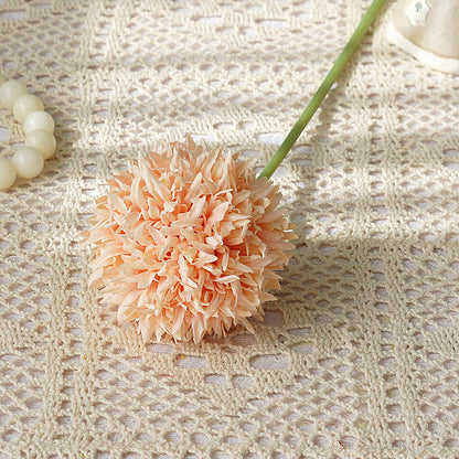 Lifelike Faux Fluffy Dandelion Ball Decorative Floral Arrangement - Perfect for Home, Weddings, and Photography