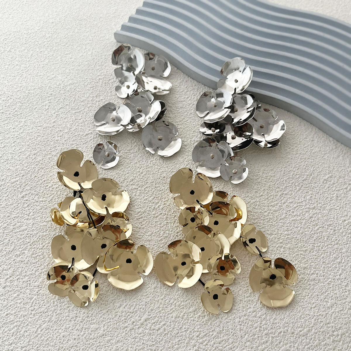Chic and Creative Knotted Flower Design Statement Earrings - Versatile Fashionable Accessories for Women