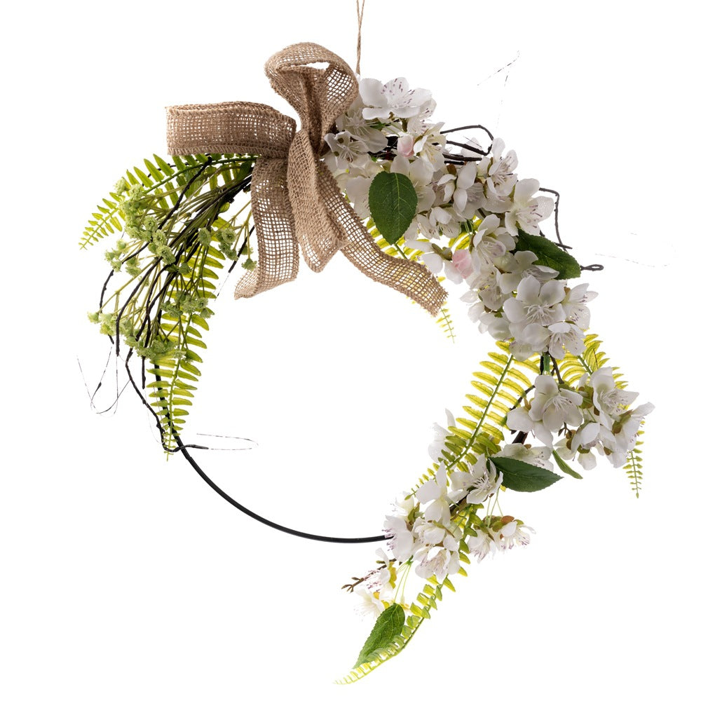 Stunning Cherry Blossom Wall Decor – Elegant Floral Wedding Bouquet & Home Accent – Realistic Faux Flowers for Celebrations - Perfect for Paris-Themed Events (CF01009)