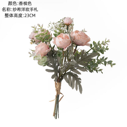 Sashi Yang Rose Floral Wall Décor - Elegant Faux Flower Wall Hanging for Home, Perfect for Weddings and Bouquets - Model CF01118