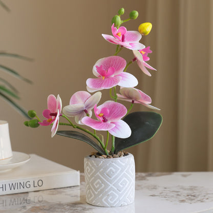 Lifelike Orchid Potted Plant for Home Decor & Wedding Photography – Perfect for Hotels, Desks, Living Rooms, and Outdoor Events