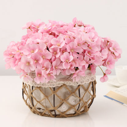 Realistic Simulated Begonia Flower Bouquet - 5-Branch Nordic-Style Decorative Fake Flowers for Home Living Room Soft Furnishings