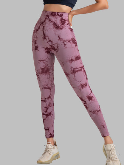 High Waisted Peach Butt Lifting Leggings Ultra Stretch Seamless Tie Dye Workout Yoga Pants for Maximum Comfort and Style