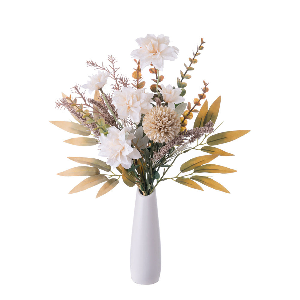 Stunning Simulated Flower Wall Décor: Seya Lilihua Handwritten Artistic Bouquet for Weddings, Perfect for Home and Event Decoration - CF01236A