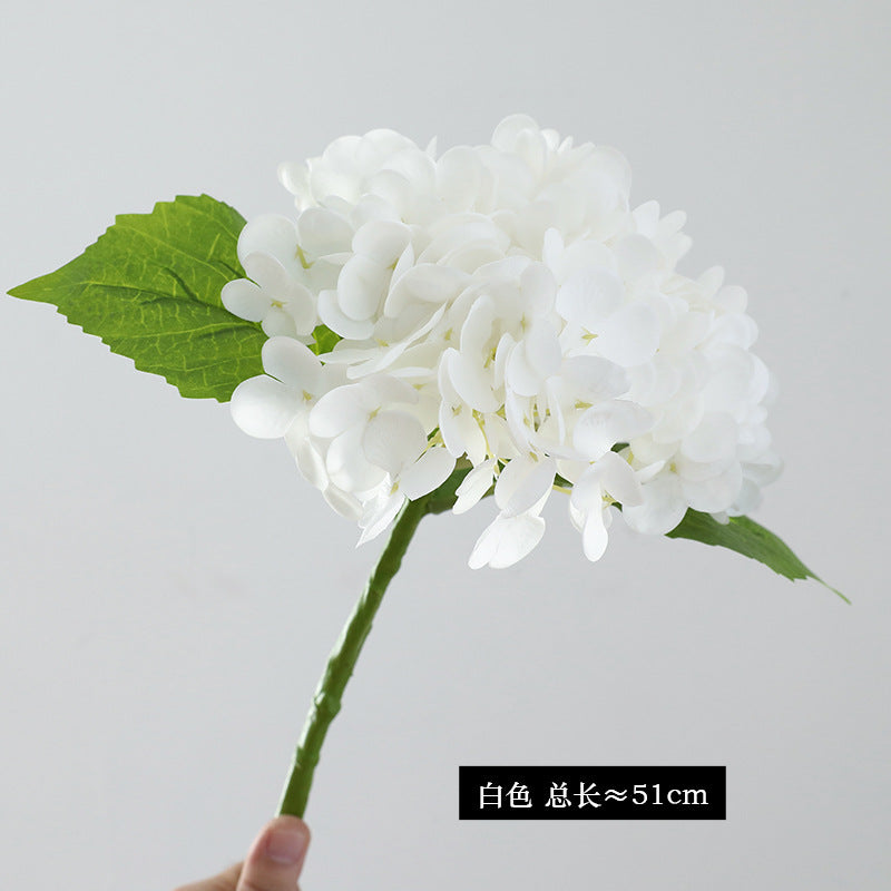 Realistic 3D Textured Hydrangea Artificial Flowers for Elegant Hotel Wedding Decor - Perfect for Event Styling and Floral Arrangements