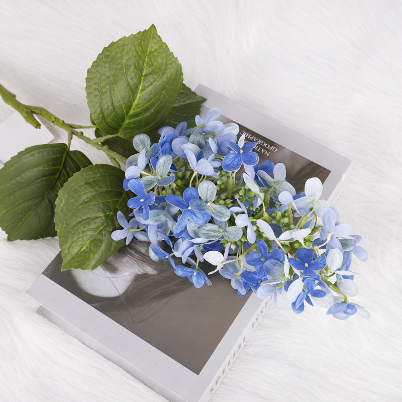 Elegant Nordic-Inspired Artificial Floral Fabric with High-Quality Handcrafted Hydrangeas for Stunning Indoor Table Décor and Stylish Home Accents