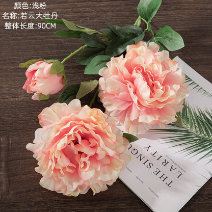 Luxurious Faux Large Peony Flower Arrangement for Home Décor – Ideal for Weddings and Celebrations (Model MW11222)